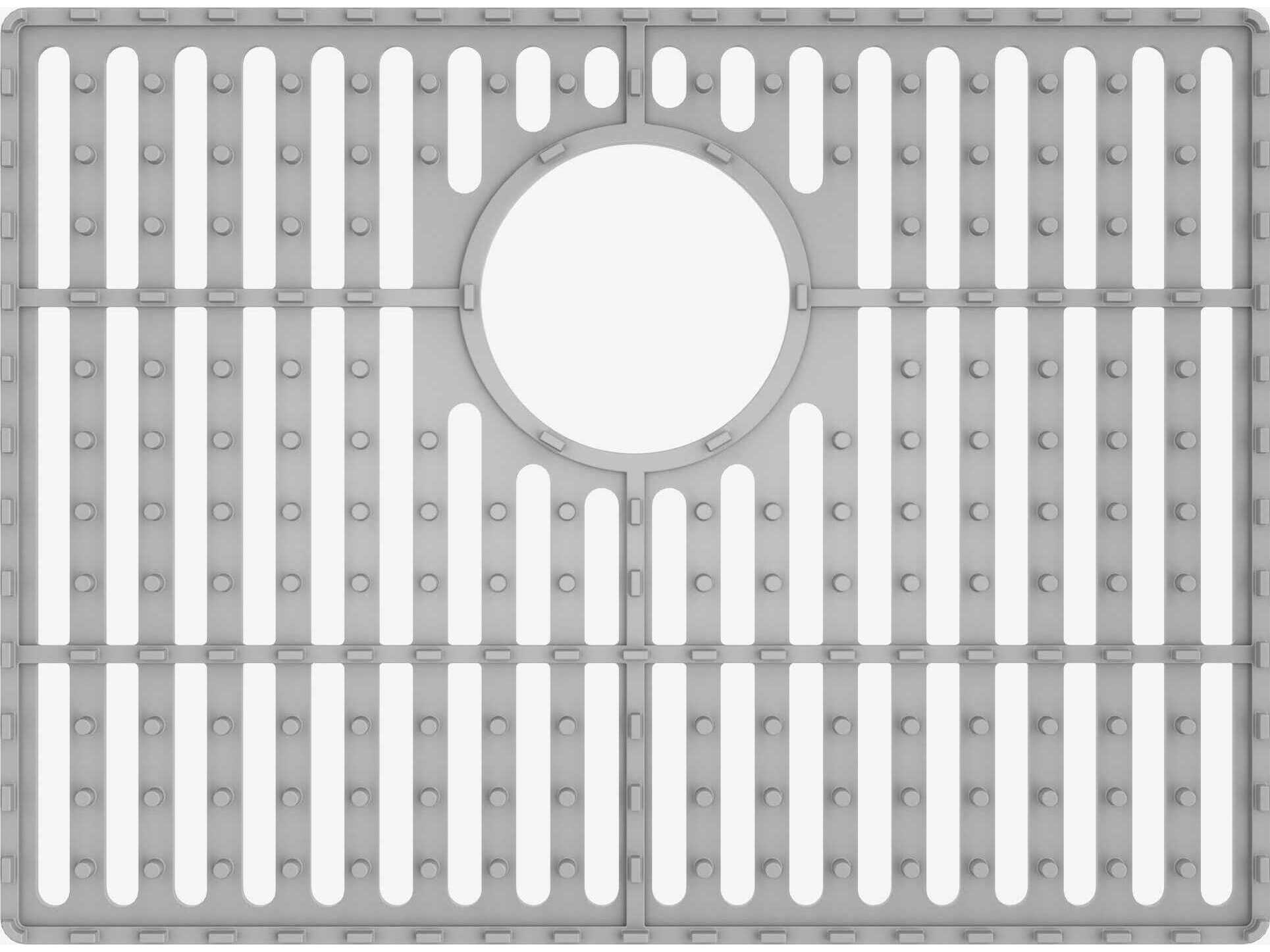 Vigo Gray Silicone Kitchen Sink Protective Bottom Grid For Single Basin Sink