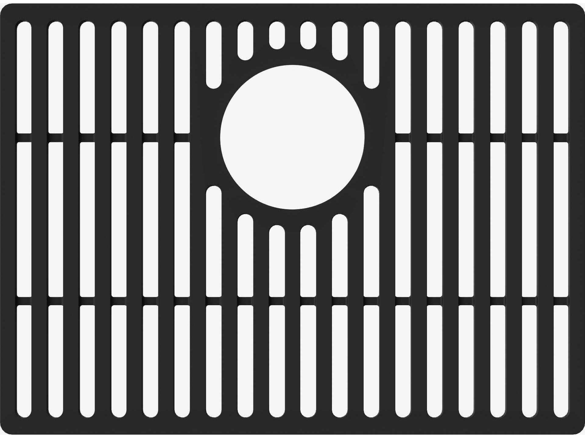 Vigo Matte Black Silicone Kitchen Sink Protective Bottom Grid For Single Basin Sink