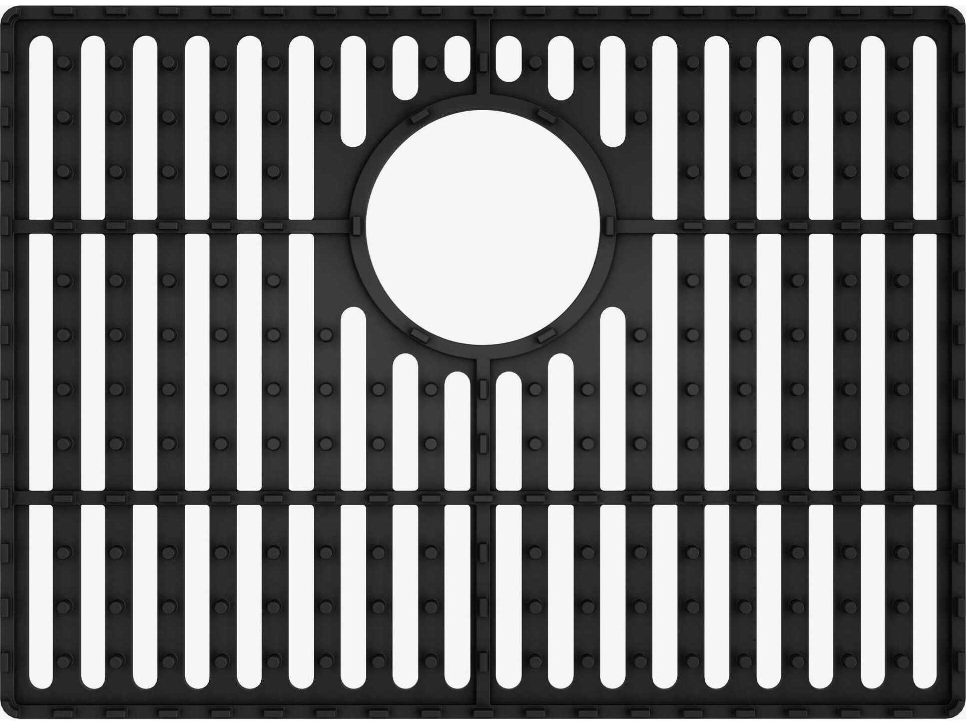 Vigo Matte Black Silicone Kitchen Sink Protective Bottom Grid For Single Basin Sink