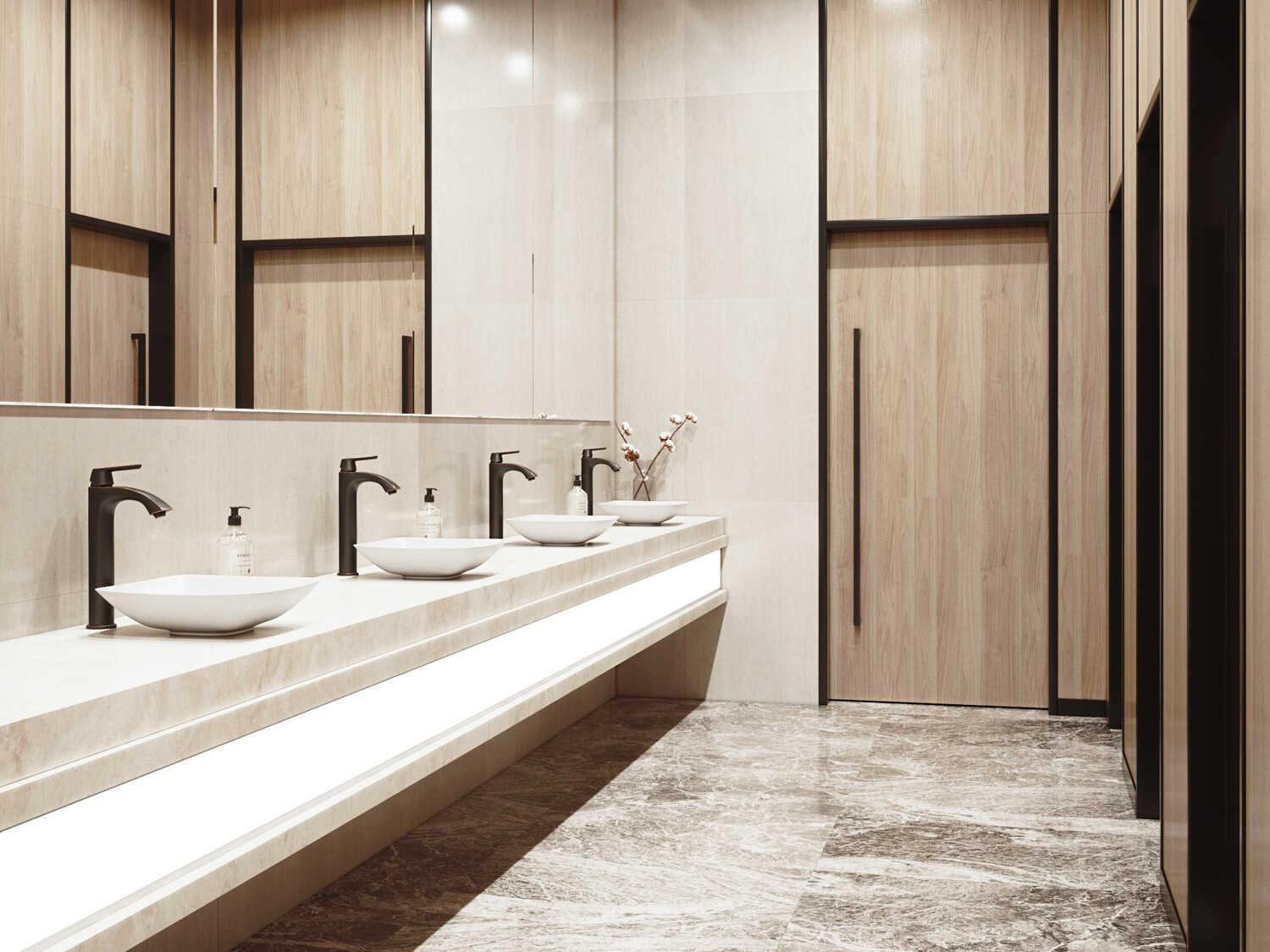 Vigo Hyacinth Matte White 14" Square Vessel Bathroom Sink with Antique Rubbed Bronze 1-Lever Linus Faucet and Drain