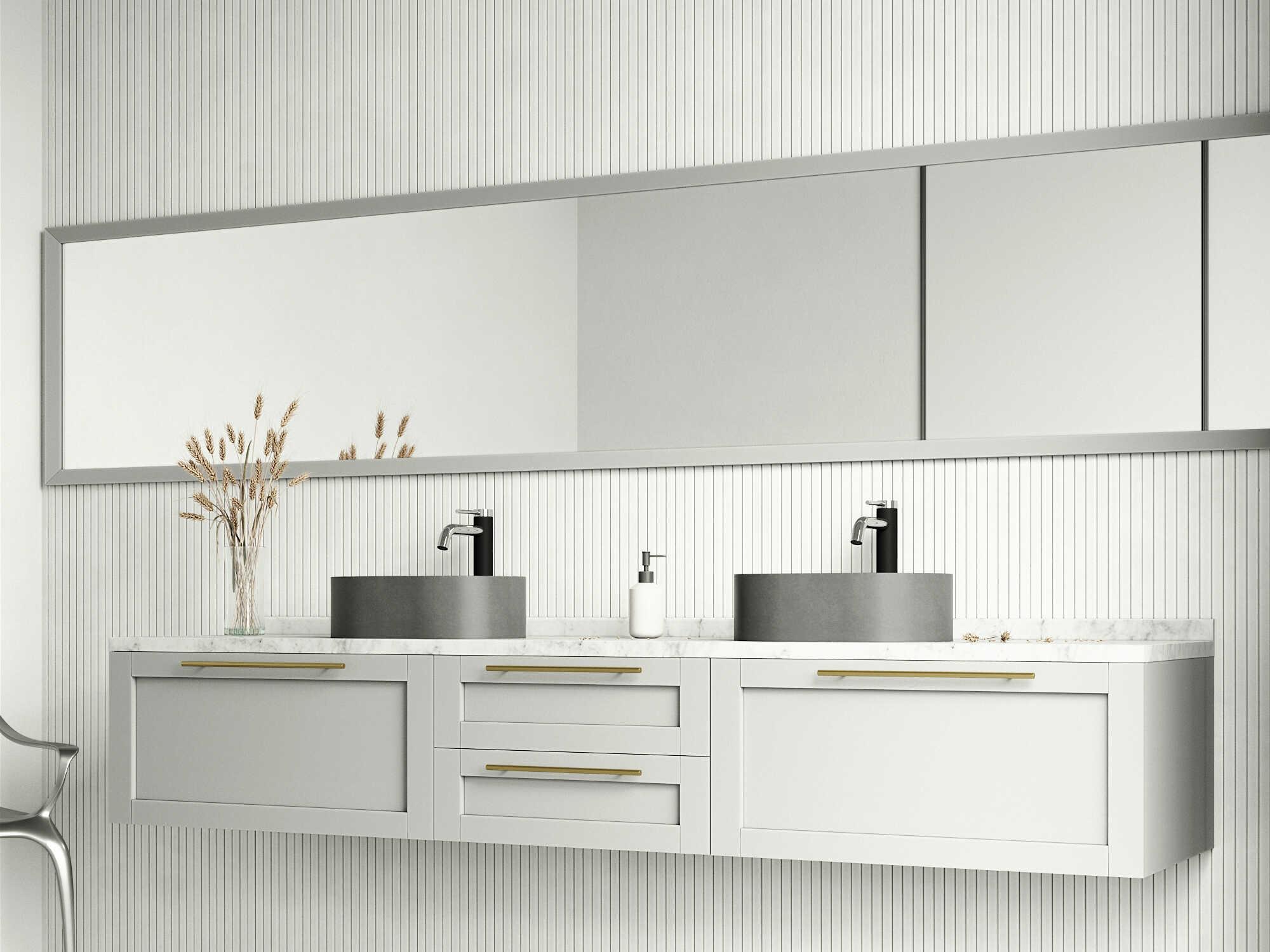 Vigo Concreto Stone Oval Vessel Bathroom Sink with Lexington Faucet and Pop-Up Drain