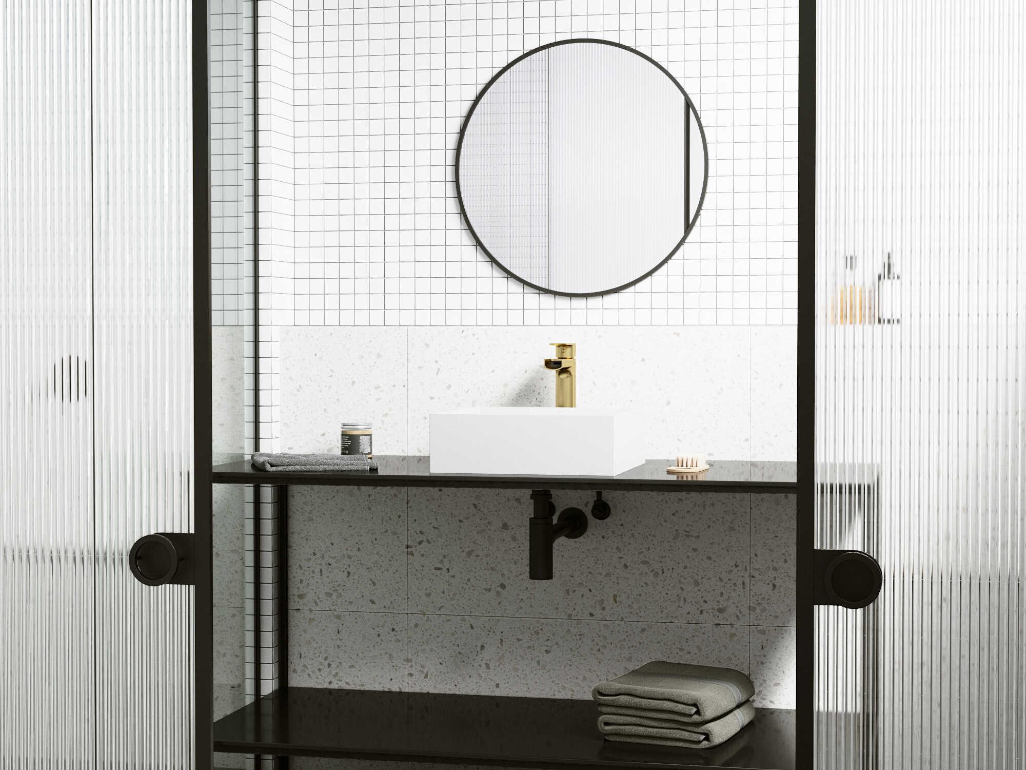 Vigo Bryant Matte Stone Square Vessel Bathroom Sink with Amada Faucet and Drain