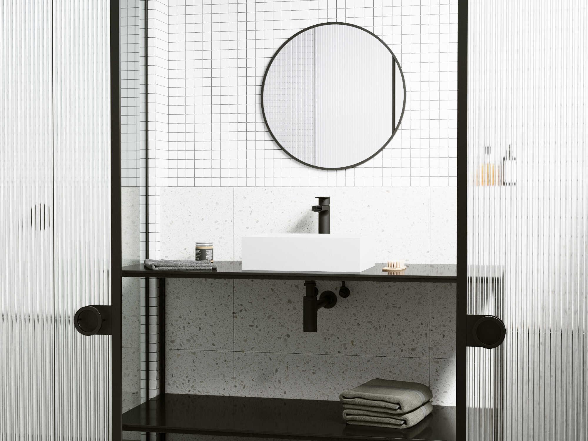 Vigo Montauk Rectangular Vessel Bathroom Sink with Amada Faucet and Drain