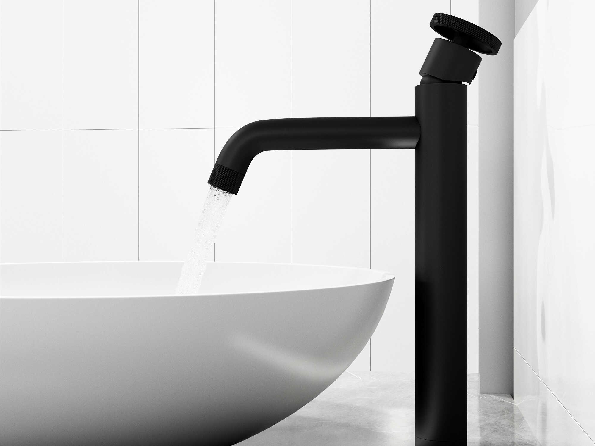 Vigo Lotus Round Vessel Bathroom Sink with Cass Faucet and Pop-Up Drain