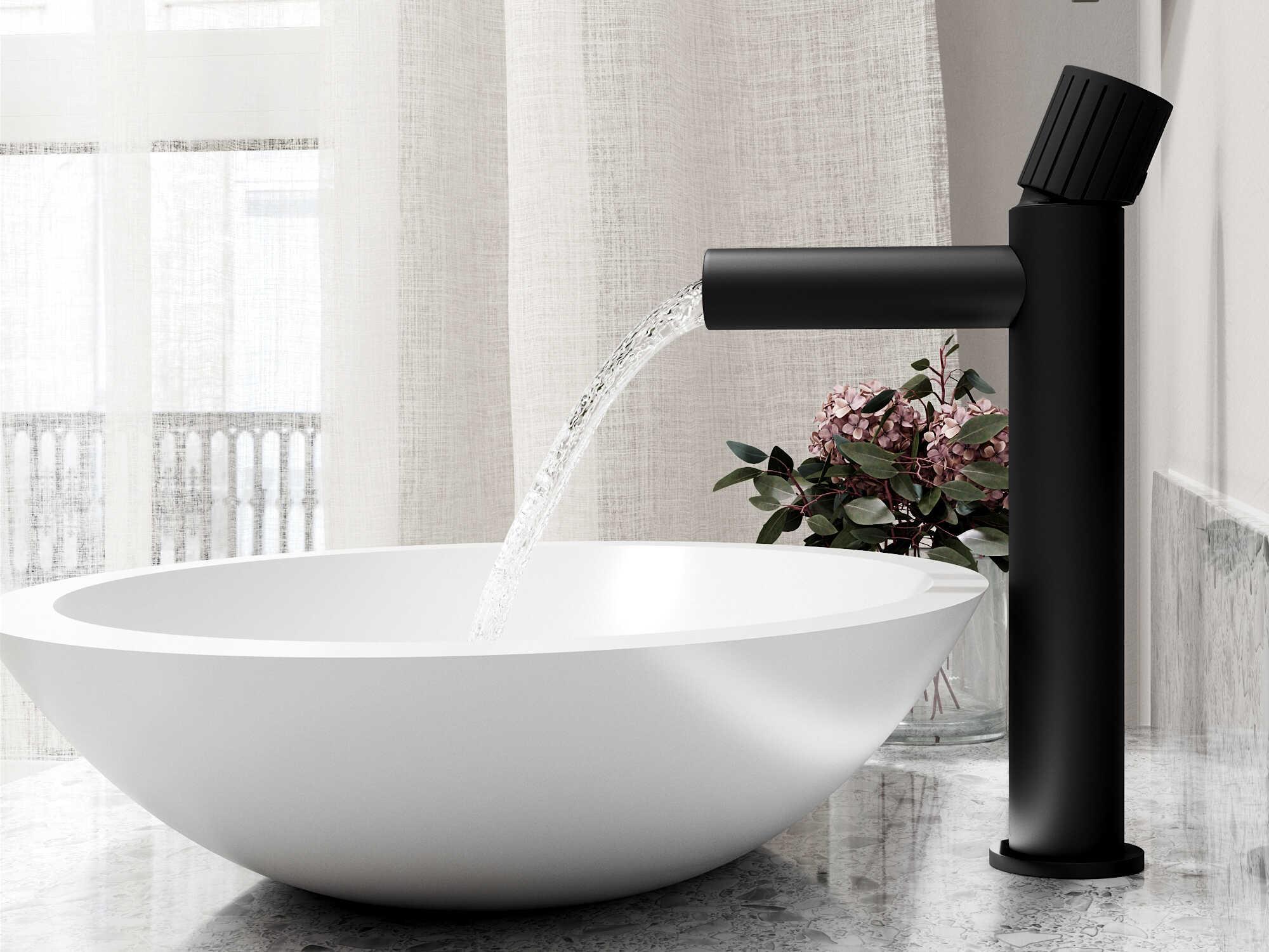 Vigo Wisteria Oval Vessel Bathroom Sink with Ashford Faucet and Pop-Up Drain