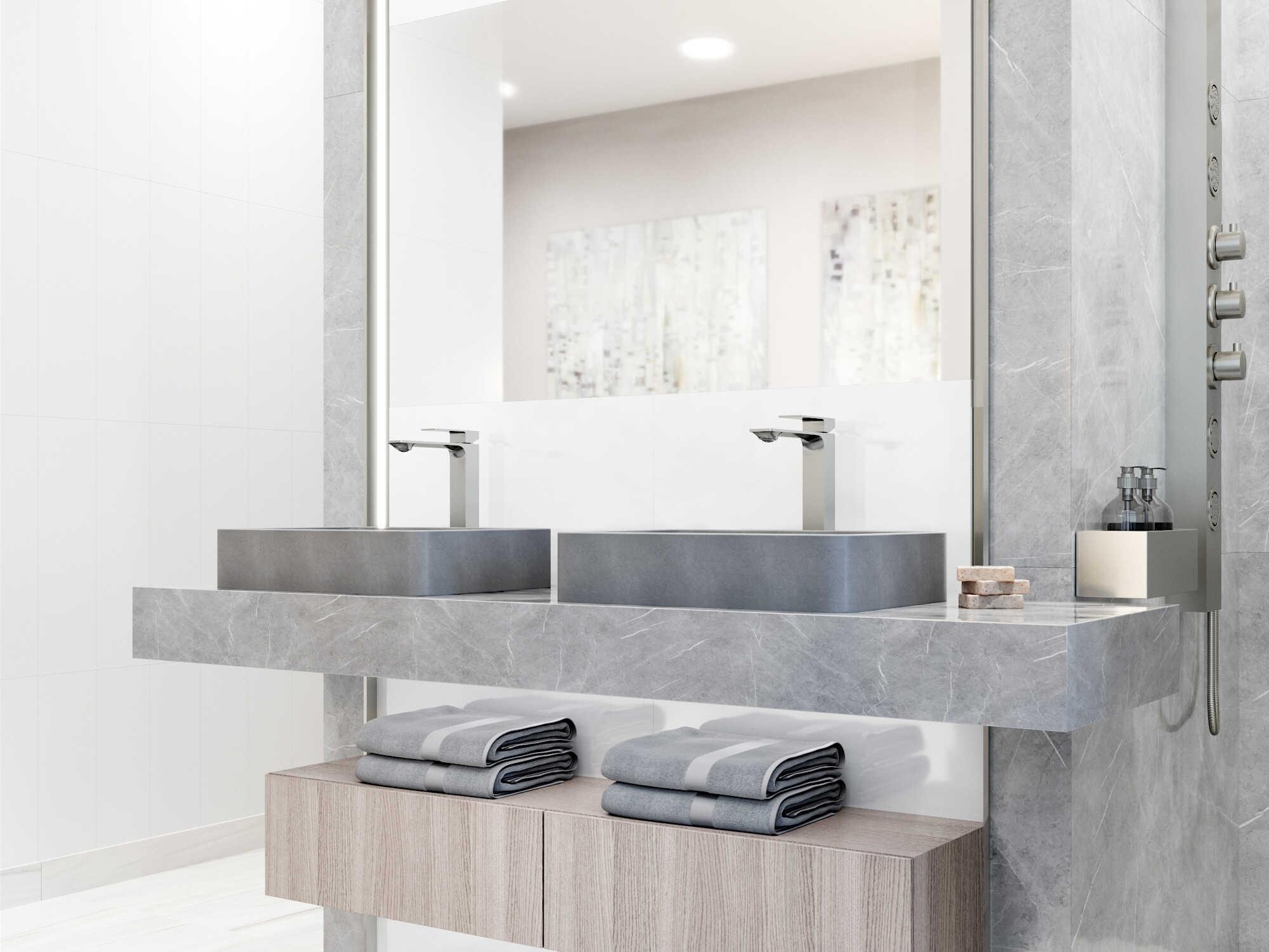 Vigo Dunn Rectangular Vessel Bathroom Sink and Faucet