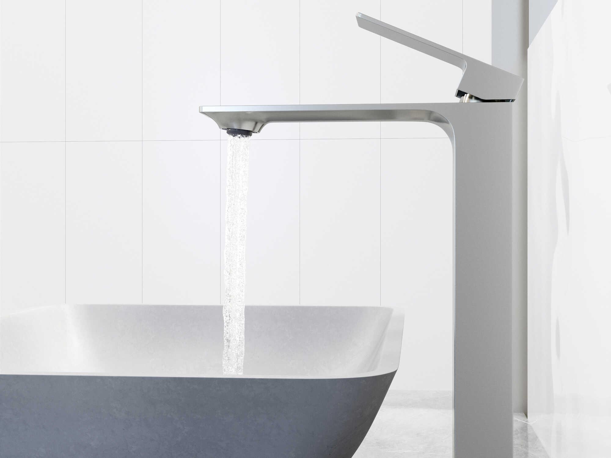 Vigo Dunn Rectangular Vessel Bathroom Sink and Faucet