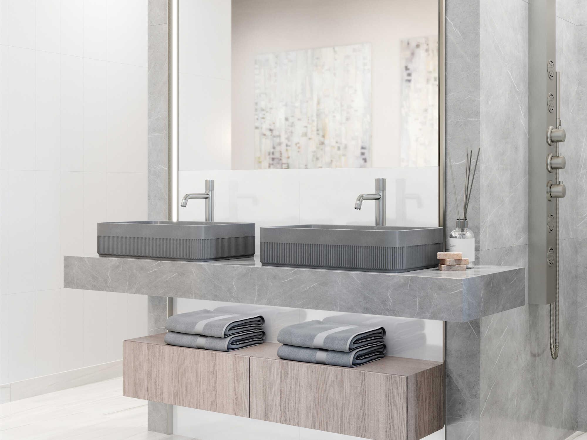 Vigo Cypress Rectangular Bathroom Vessel Sink with Apollo Vessel Faucet and Pop-Up Drain