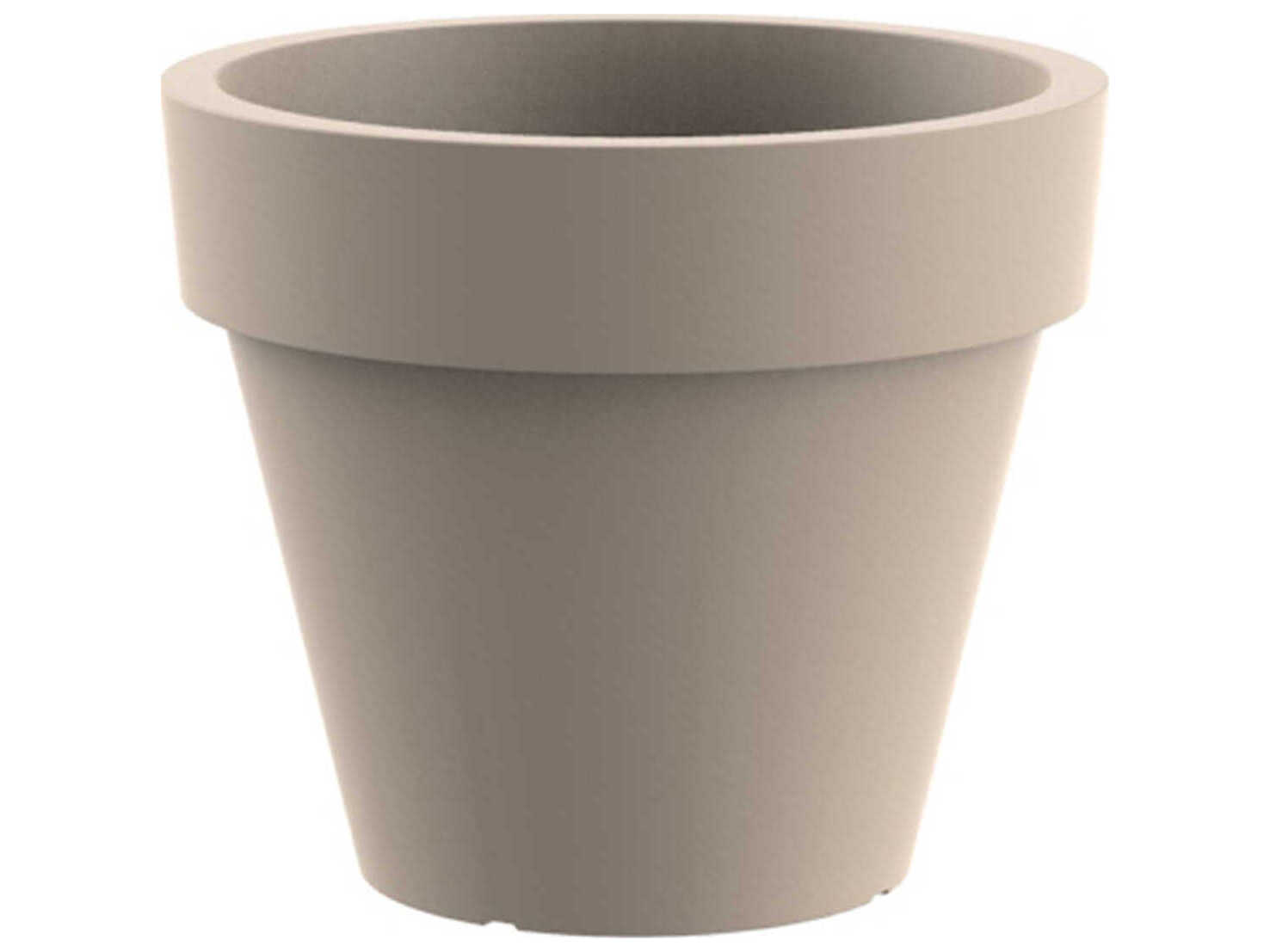 Vondom Outdoor Studio Vondom - Planter - Set of 4 - 11.75"Dia. - Simple - Cream