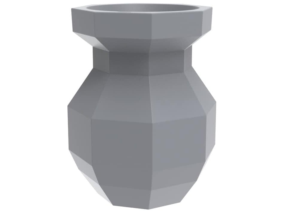 Vondom Outdoor Origami Gray Planter