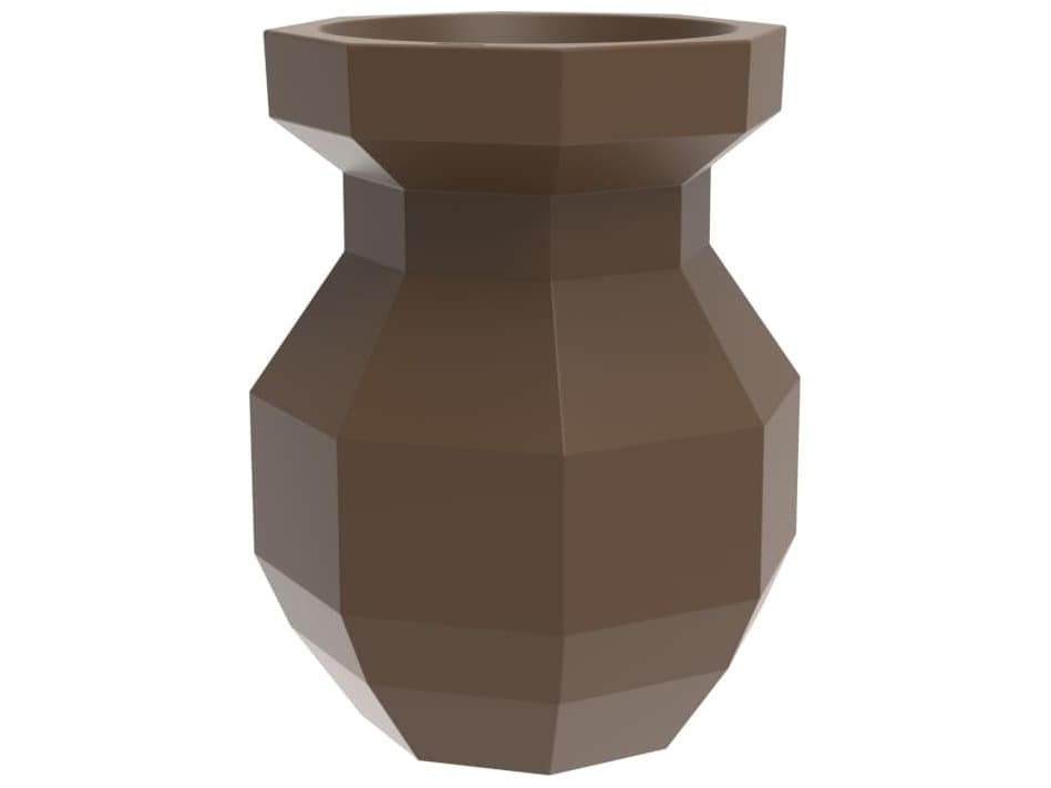 Vondom Outdoor Origami Brown Planter