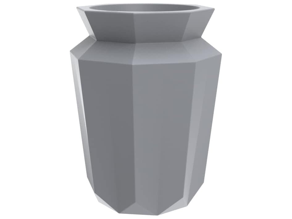 Vondom Outdoor Origami Gray Planter
