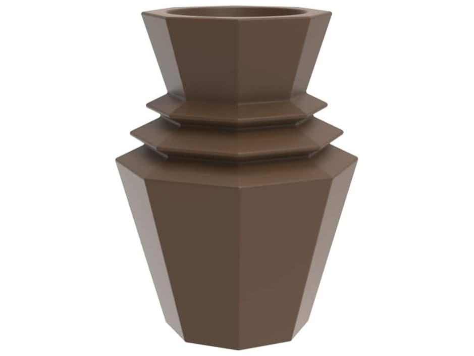Vondom Outdoor Origami Brown Planter