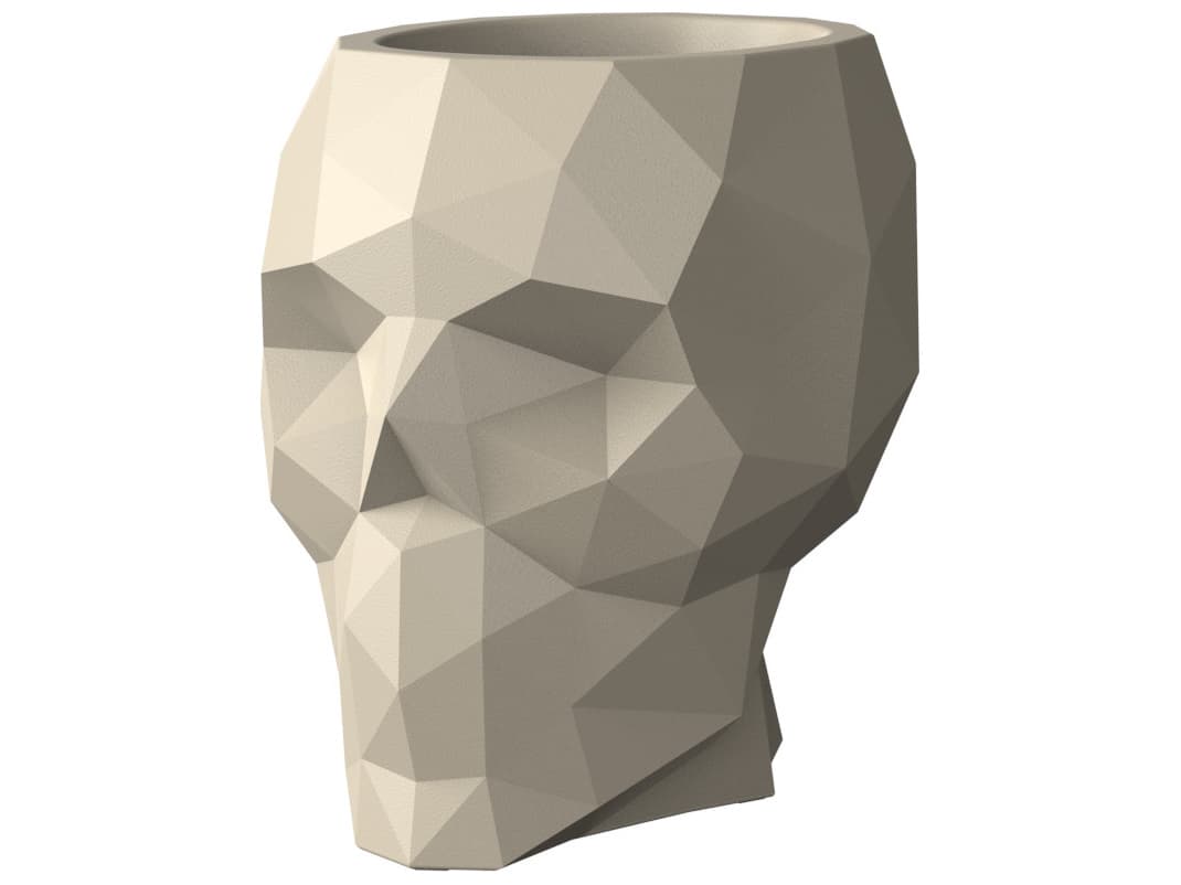 Vondom Outdoor Skull Cream Planter