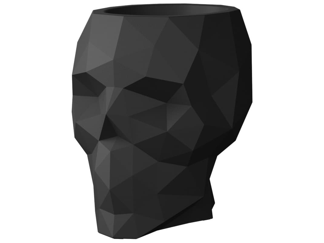 Vondom Outdoor Skull Black Planter