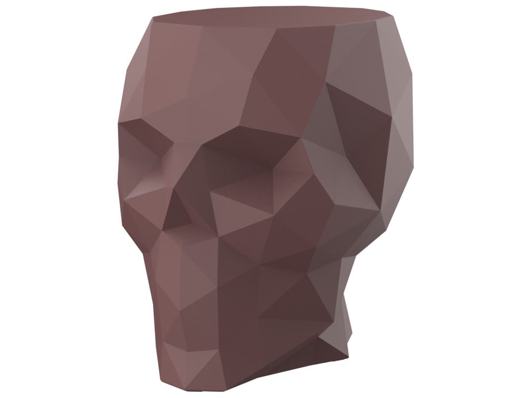 Vondom Outdoor Skull Garnet Polypropylene Lounge Chair