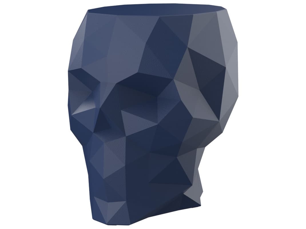 Vondom Outdoor Skull Blue Polypropylene Lounge Chair