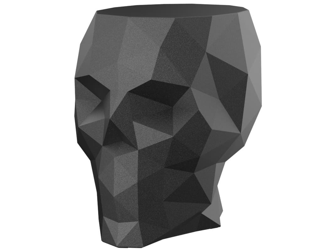 Vondom Outdoor Skull Anthracite Polypropylene Lounge Chair