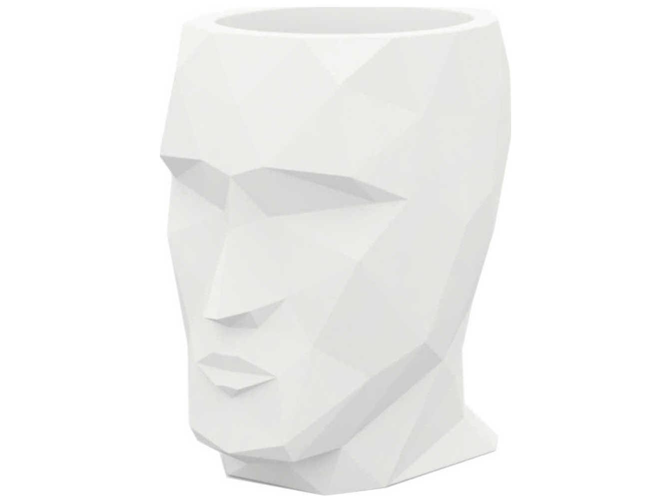 Vondom Outdoor Adan 17'' High White Matte Planter
