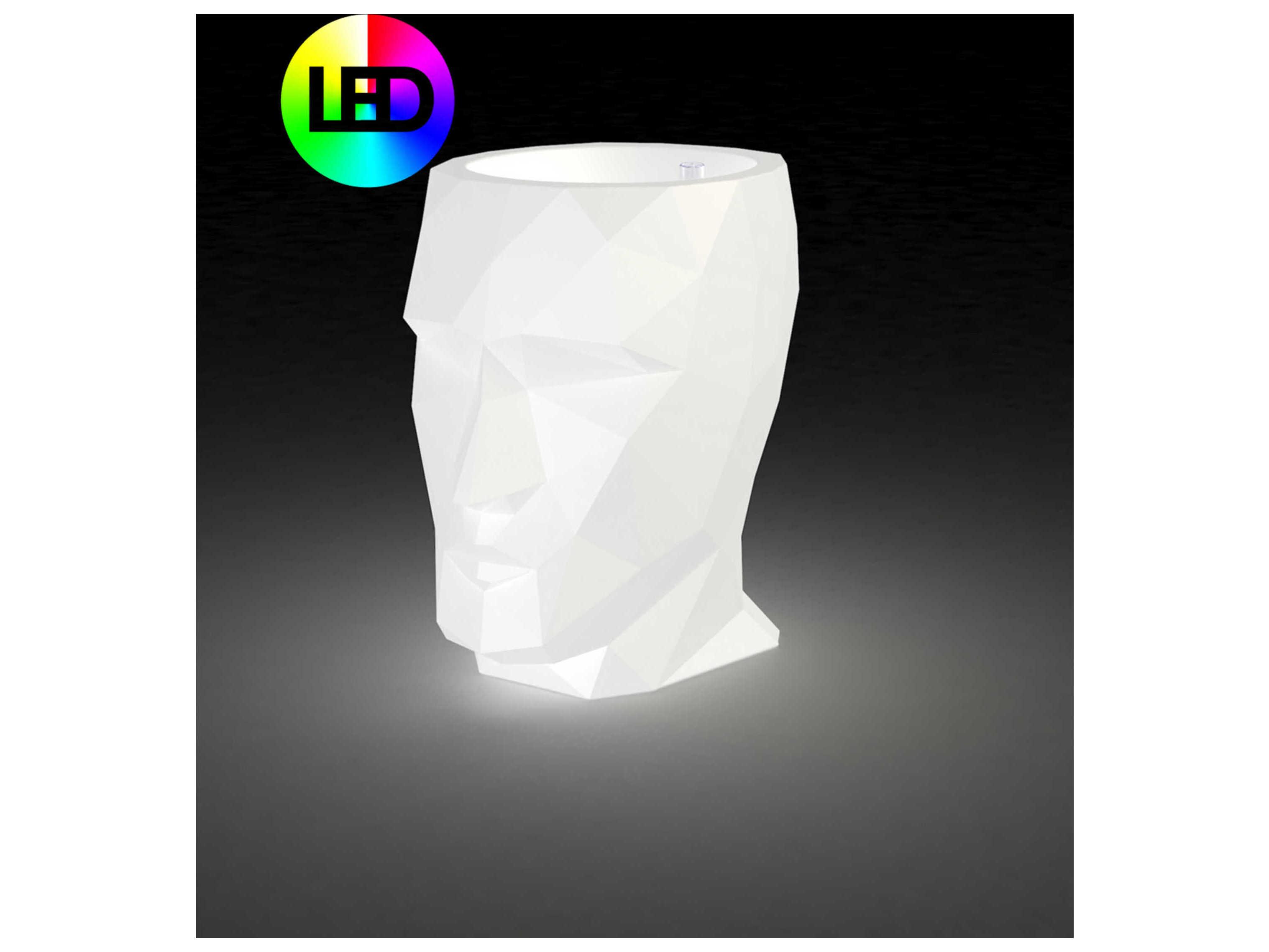 Vondom Outdoor Adan Planter LED RGBW Cable Ice