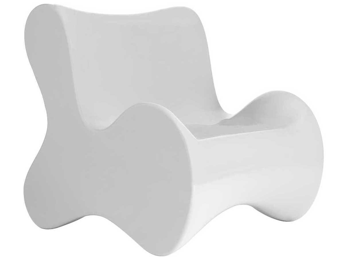 Vondom Outdoor Pal White Matte Resin Lounge Chair
