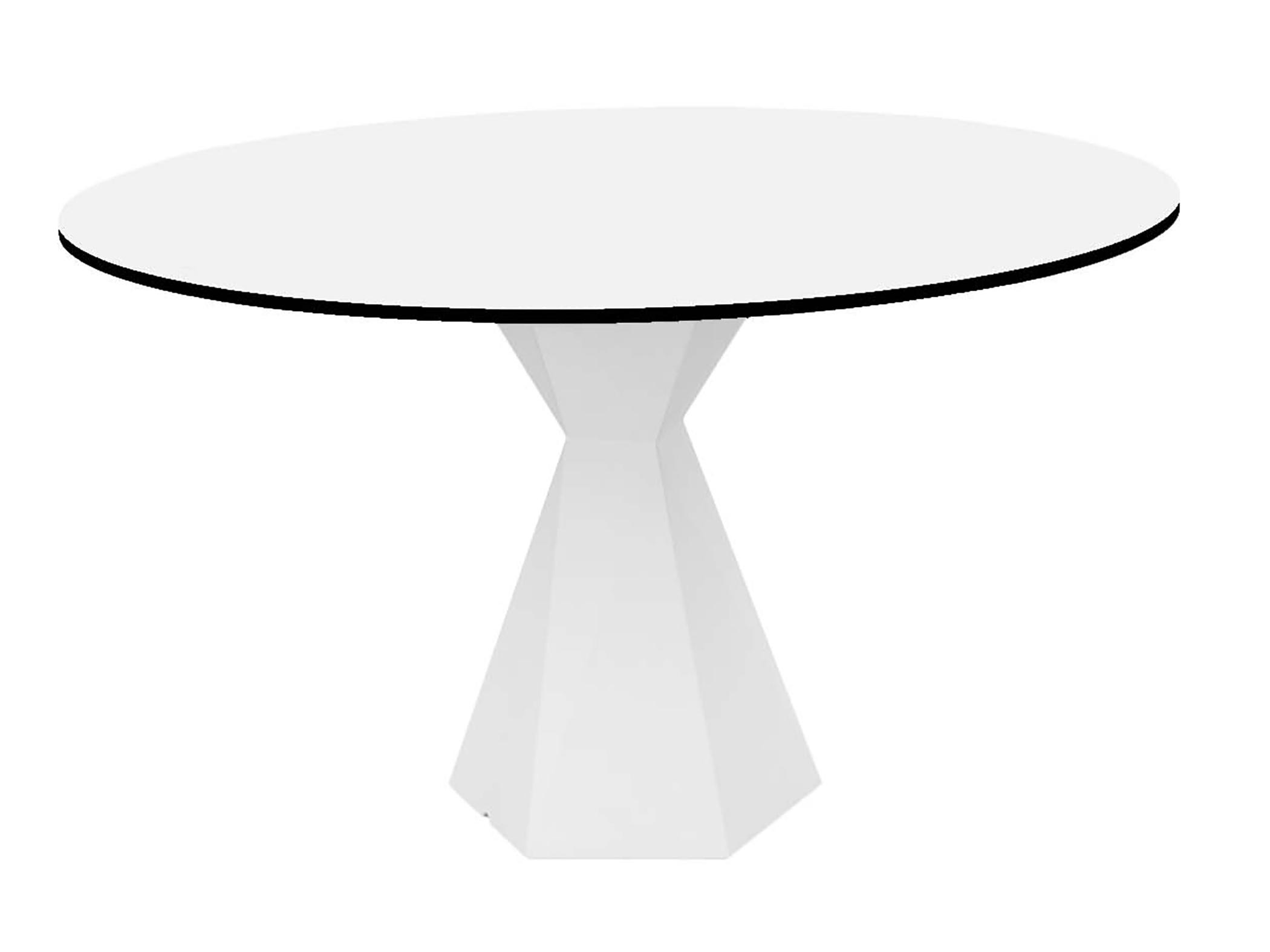 Vondom Outdoor Vertex White Polypropylene Round Dining Table