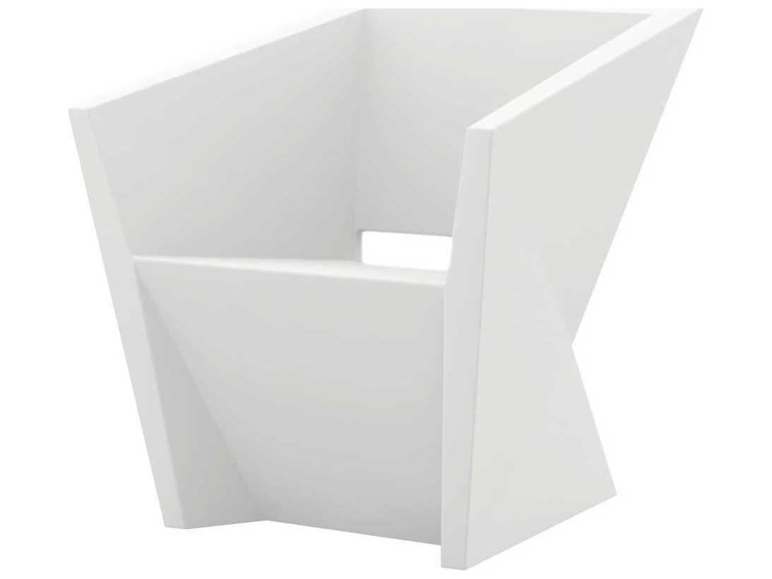 Vondom Outdoor Faz White Matte Resin Lounge Chair