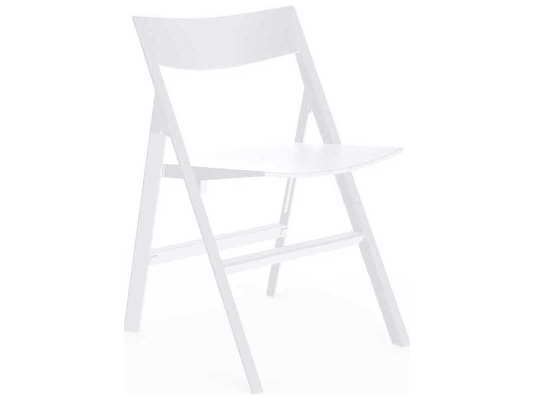 Vondom Outdoor Quartz White Matte Resin Dining Chair Set of 4