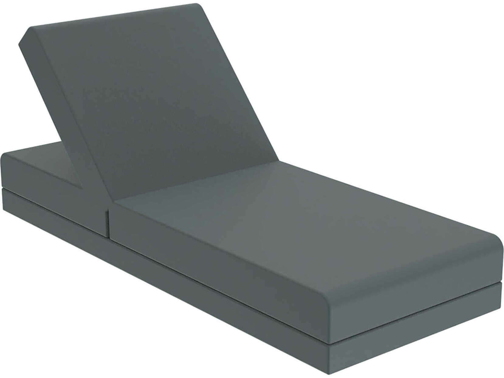 Vondom Outdoor Pixel Resin / Cushion Modo Green Chaise Lounge