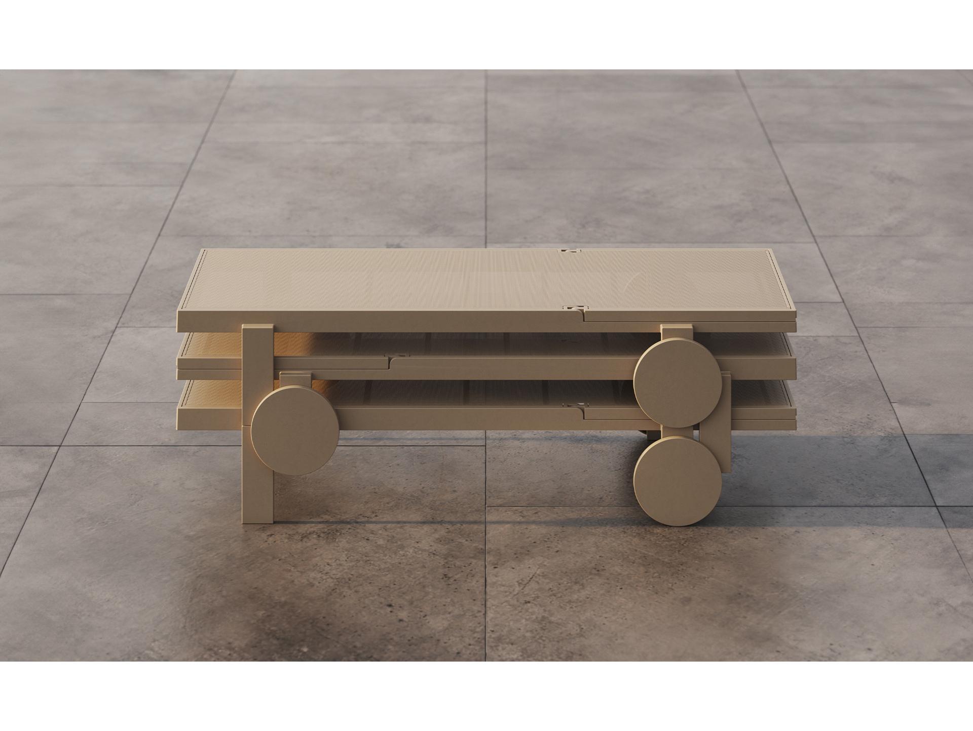 Vondom Outdoor Gatsby Ecru Polypropylene Sling Chaise Lounge (Set of 2)