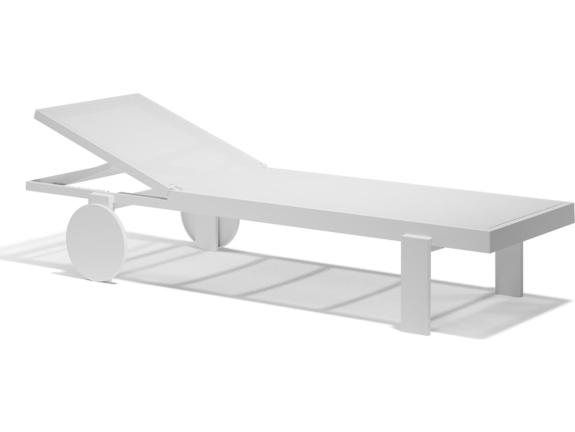 Vondom Outdoor Gatsby White Polypropylene Sling Chaise Lounge (Set of 2)