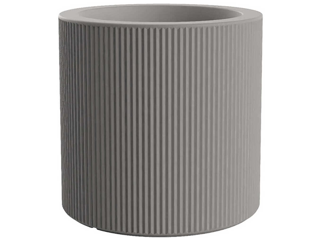 Vondom Outdoor Gatsby Cylinder Planter x H Basic Ecru