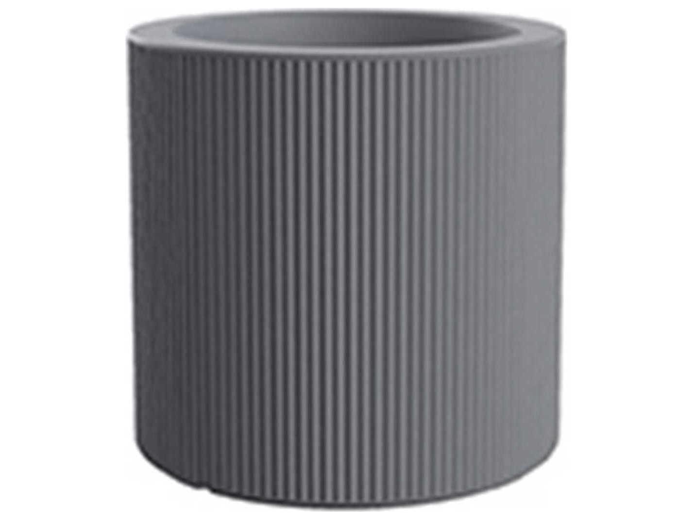 Vondom Outdoor Gatsby Cylinder Planter x H Basic Gray