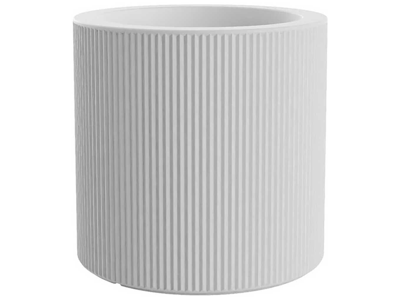 Vondom Outdoor Gatsby Cylinder Planter x H Basic White