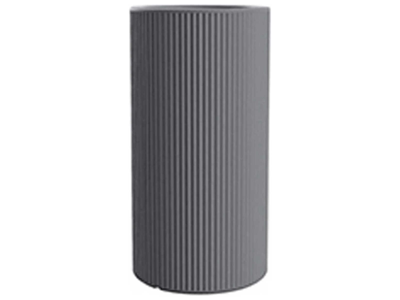 Vondom Outdoor Gatsby Tall Cylinder Planter x H Basic Gray