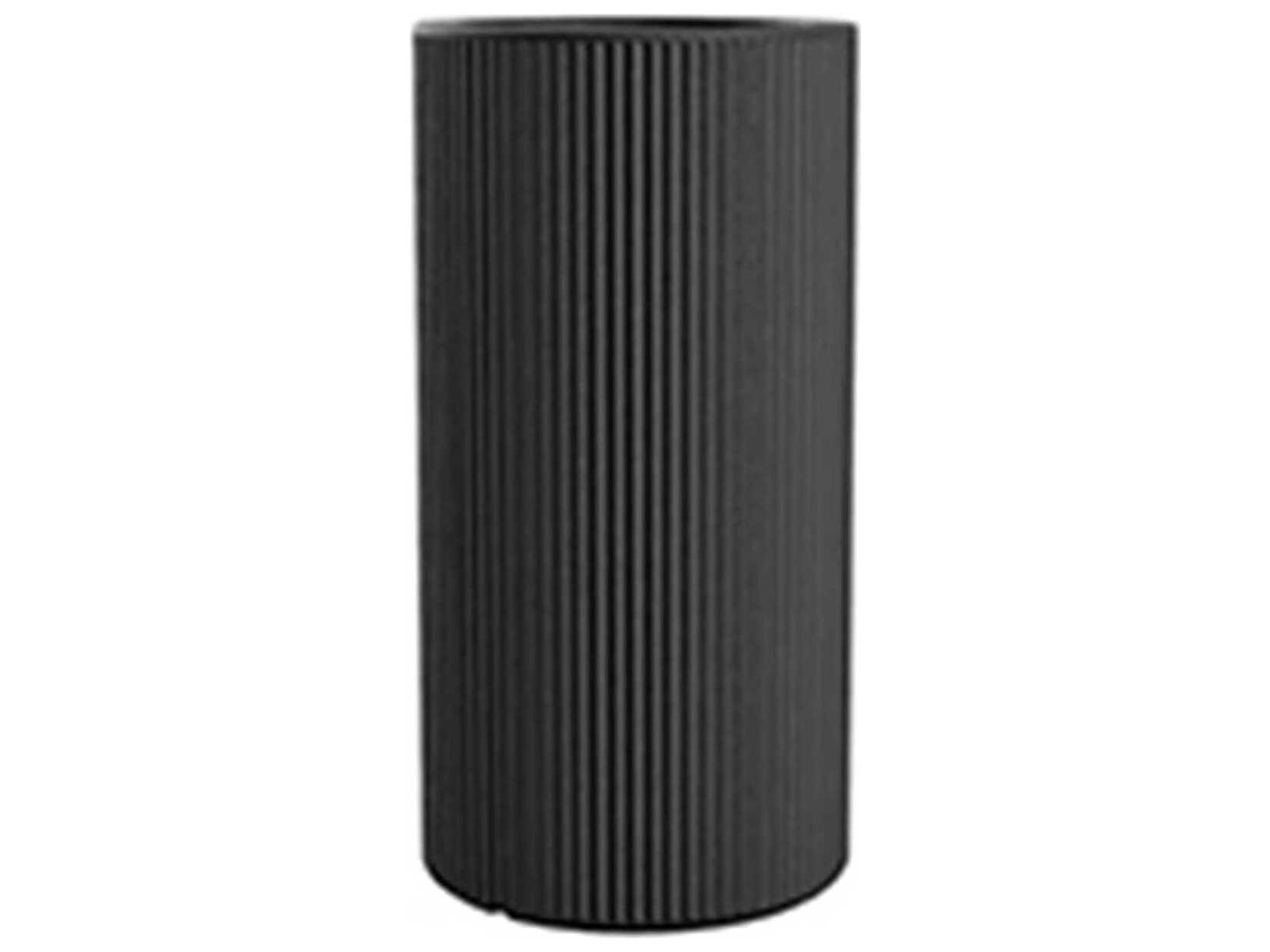 Vondom Outdoor Gatsby Tall Cylinder Planter x H Basic Anthracite