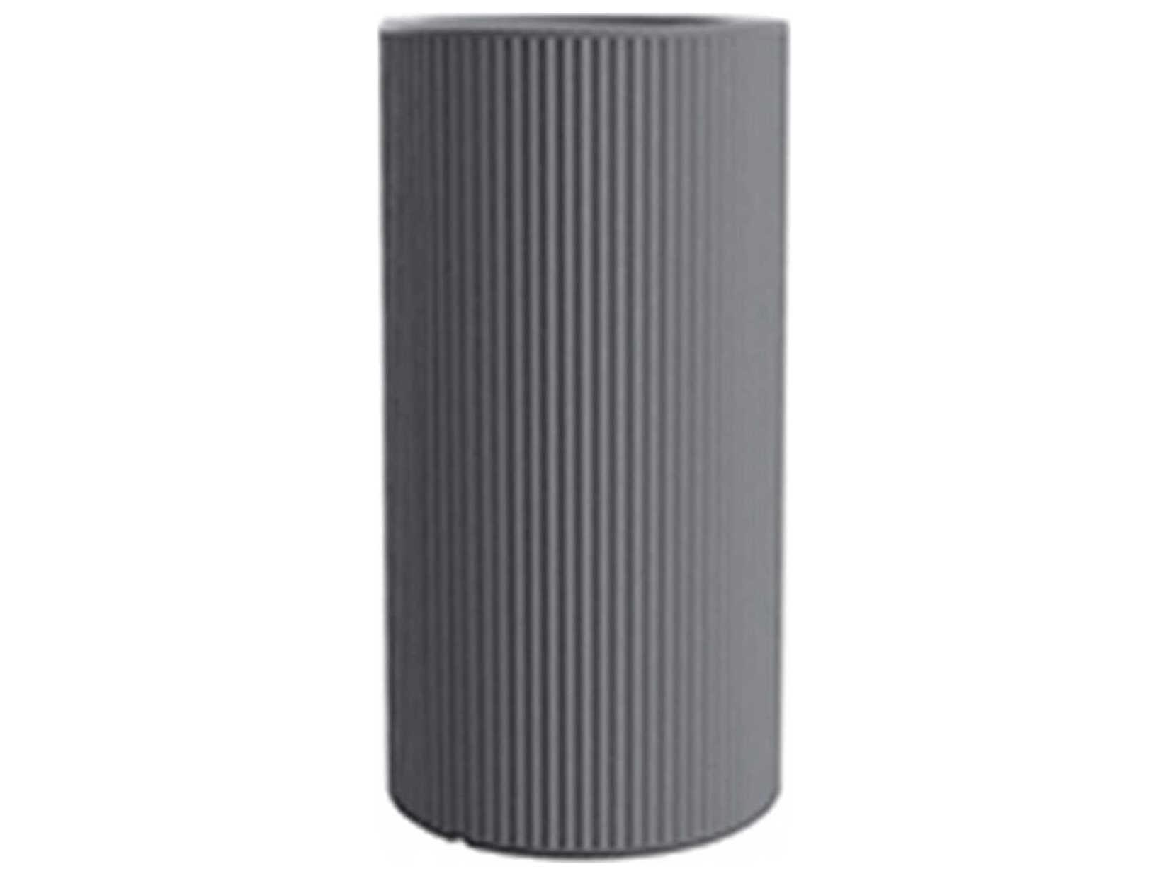 Vondom Outdoor Gatsby Tall Cylinder Planter x H Basic Gray