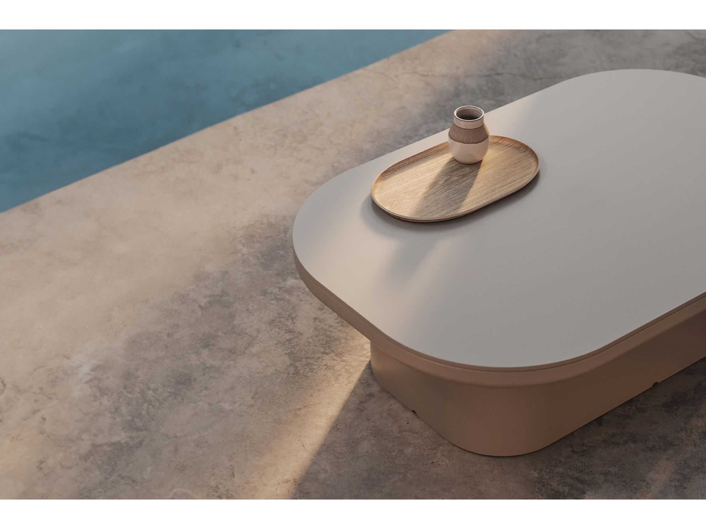Vondom Outdoor Luna Coffee Table Ecru
