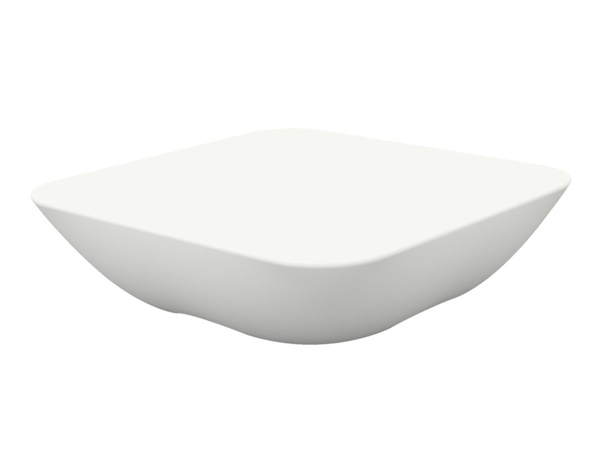 Vondom Outdoor Pillow White Matte Square Coffee Table
