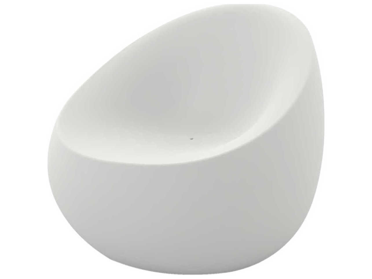 Vondom Outdoor Stone White Matte Resin Lounge Chair