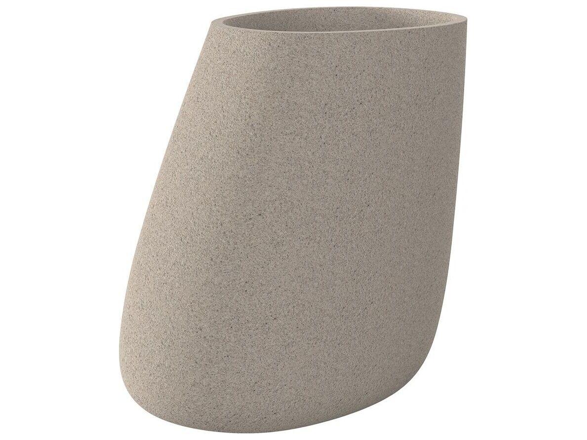 Vondom Outdoor Stone Granite Cream Planter
