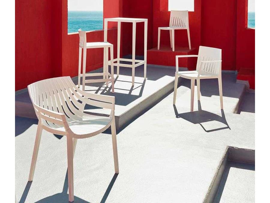 Vondom Outdoor Spritz - Lounge Chair - Set of 4 - Basic/Injection - White