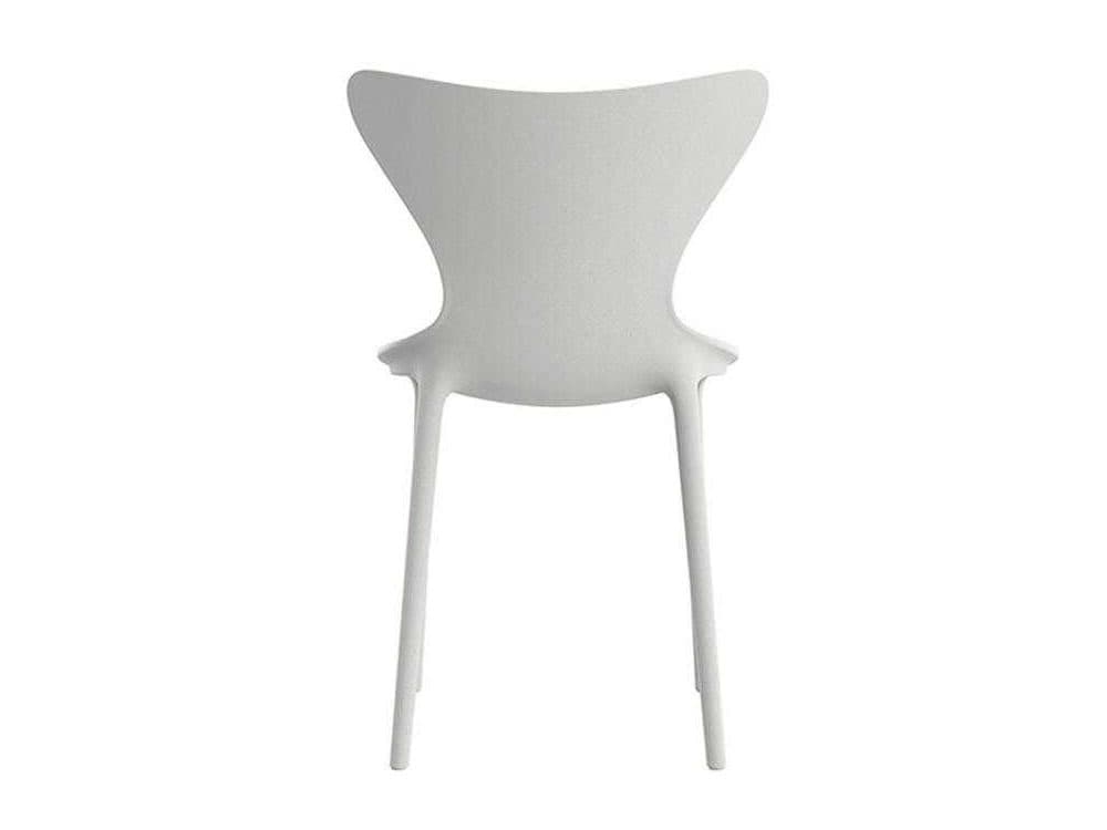 Vondom Outdoor Love White Matte Resin Dining Chair Set of 4