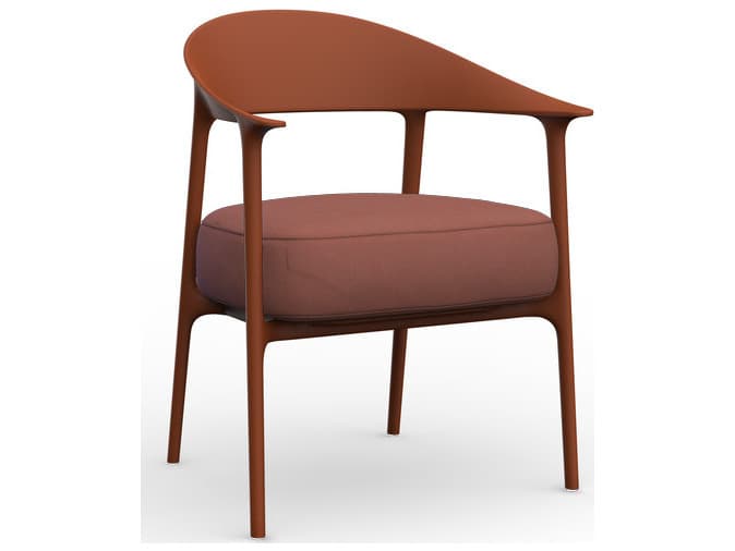 Vondom Outdoor Africa Clay Polypropylene Cushion Lounge Chair (Set of 2)