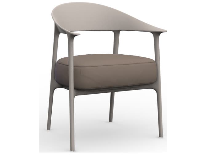 Vondom Outdoor Africa Tortora Polypropylene Cushion Lounge Chair (Set of 2)