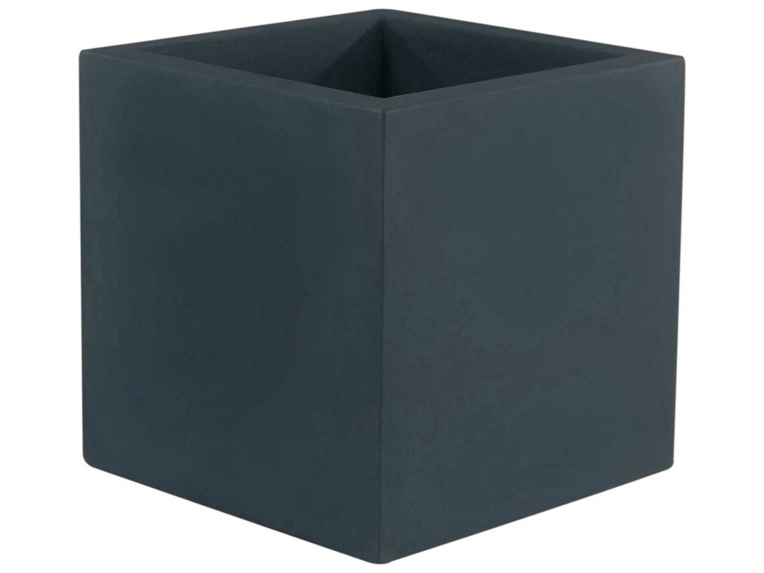 Vondom Studio Anthracite 12" Cube Plant Stands