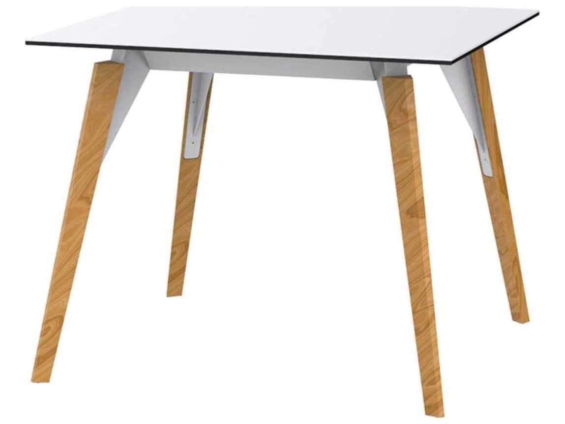 Vondom Faz Wood Rectangular Plastic Dining Table