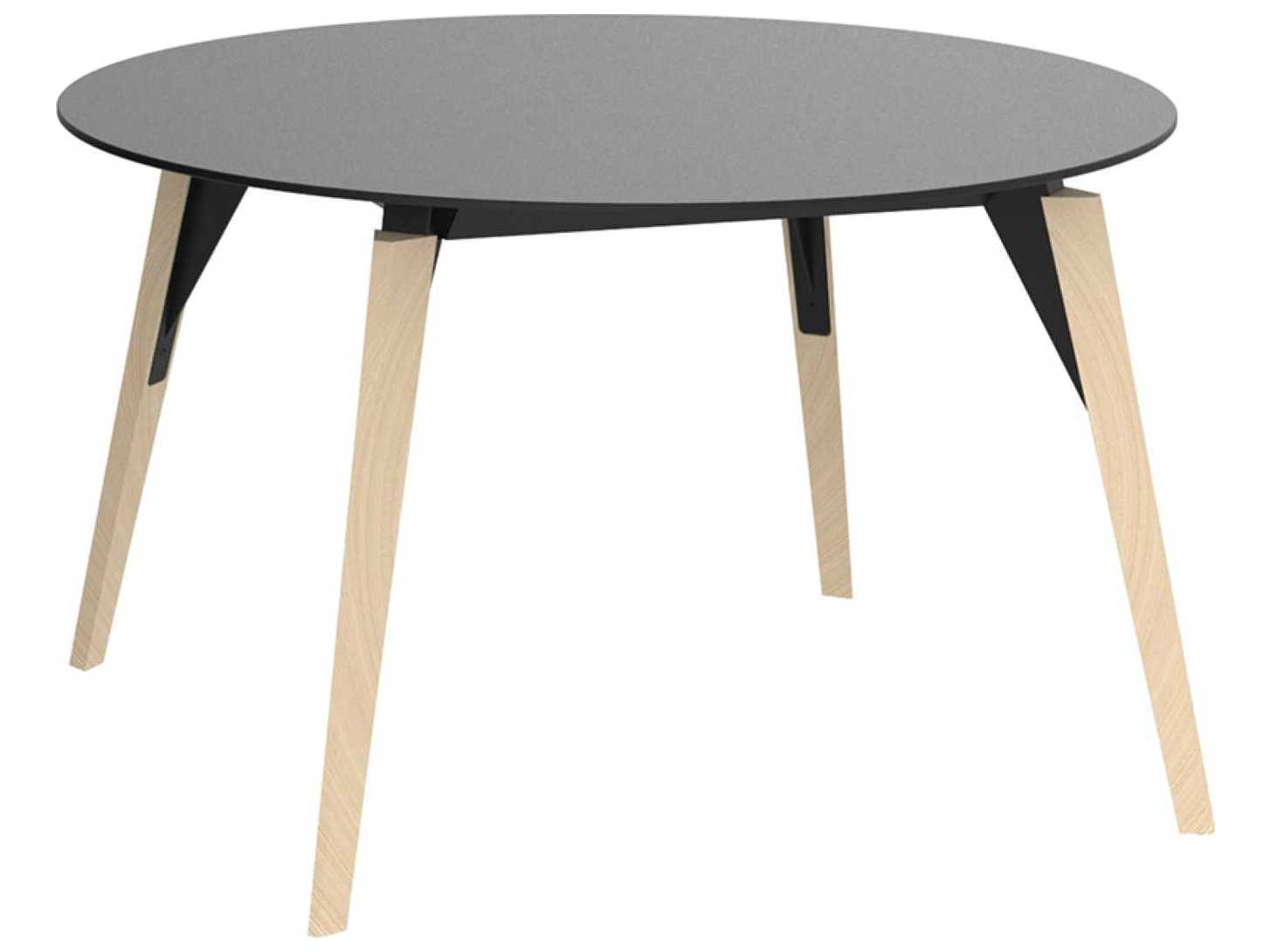 Vondom Faz Wood Round Plastic Dining Table