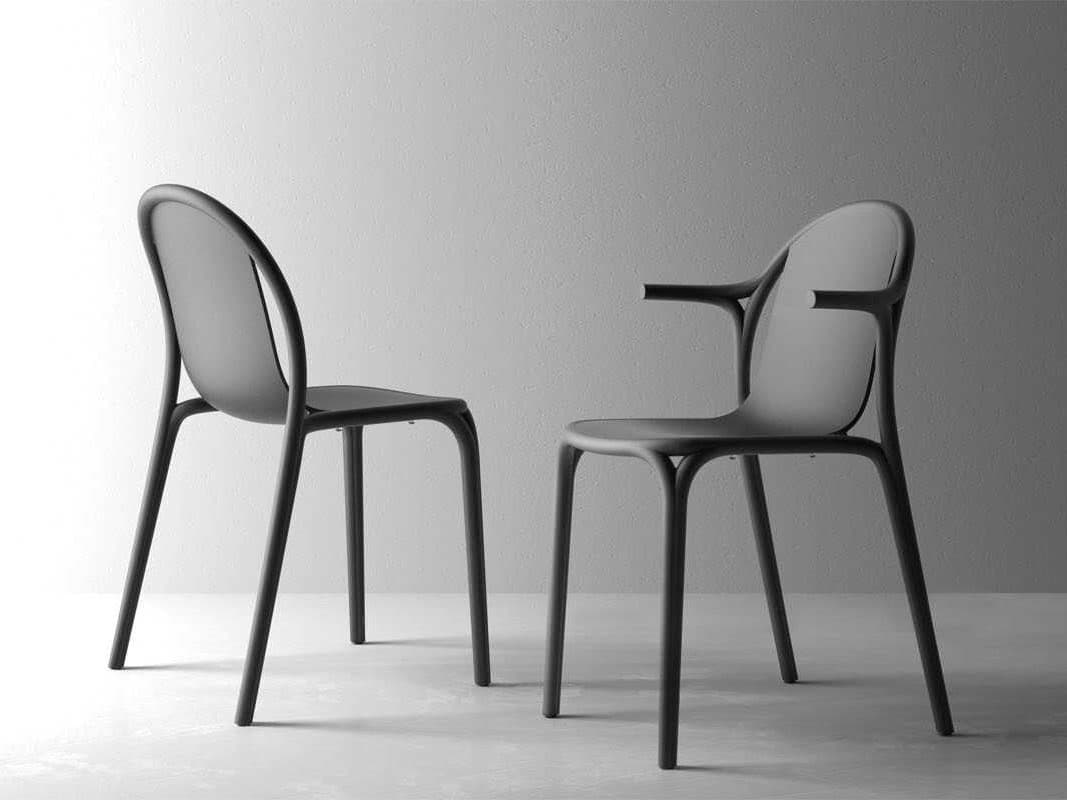 Vondom Brooklyn Black Arm Dining Chair Set of 4