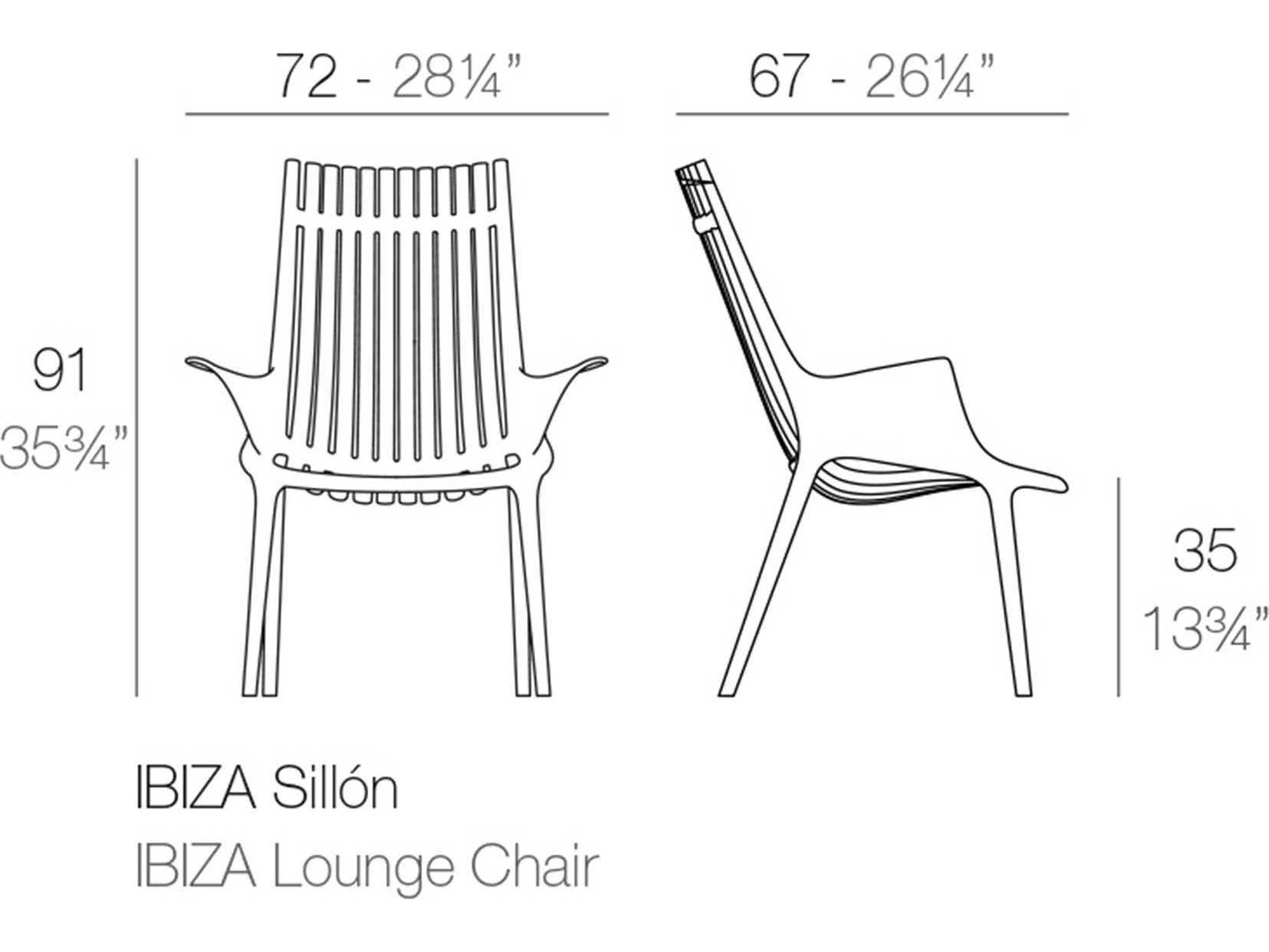 Vondom Ibiza Lounge Chair Set of 4 Basic/Injection White